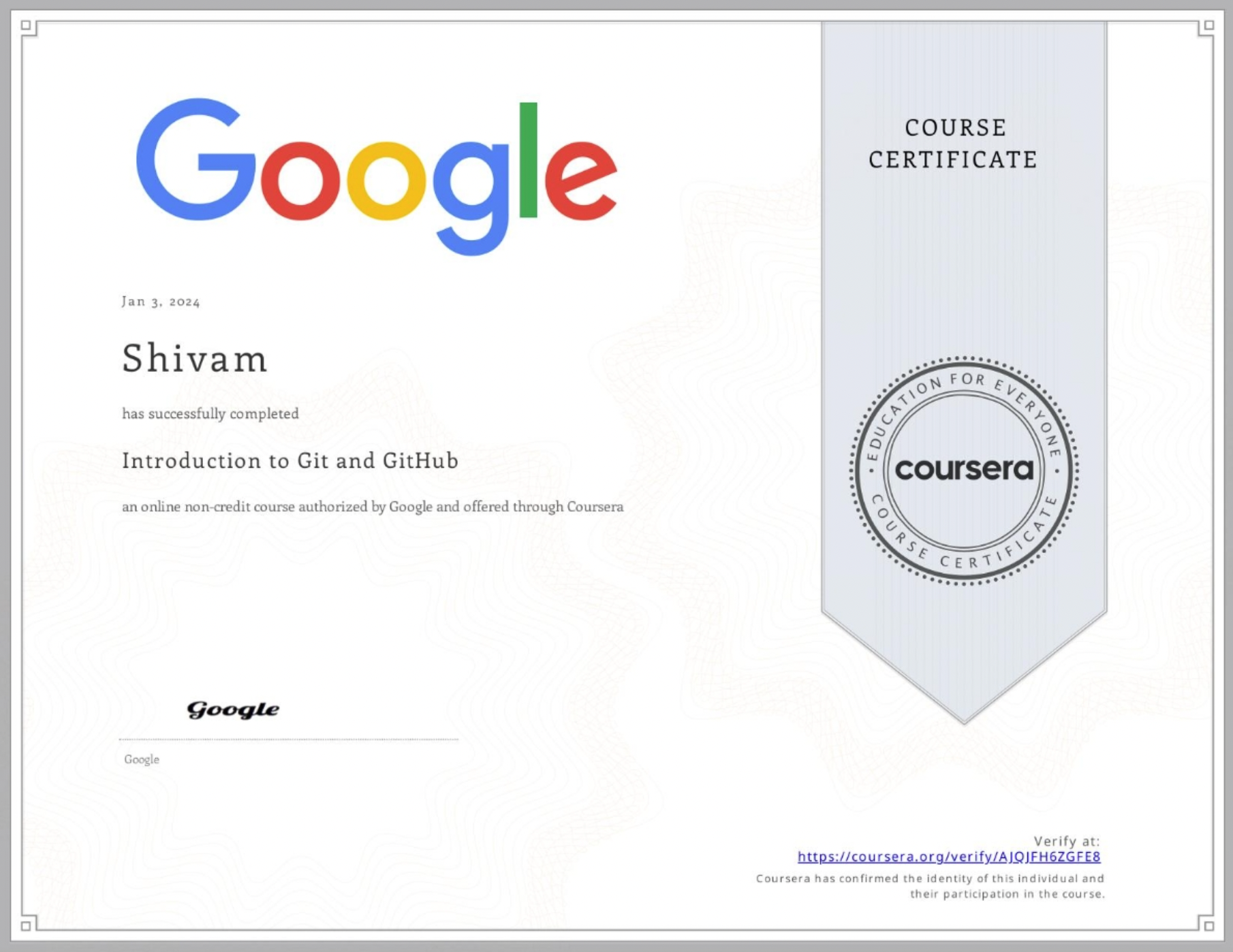 Introduction to Git and GitHub